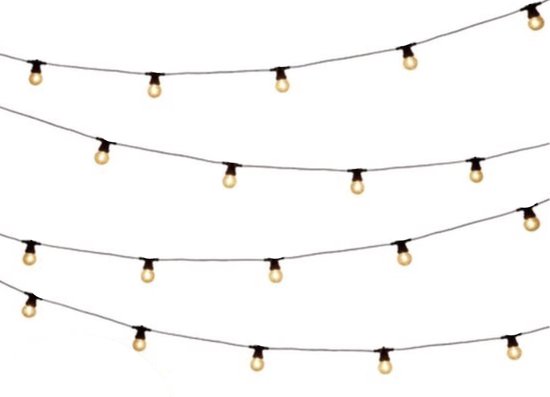 CBD Guirlande lumineuse extérieur - Éclairage de fête - 20 Ampoules LED - 10 mètres - Eclairage de jardin - Eclairage de fête - Guirlande lumineuse - Guirlande lumineuse - Eclairage de fête - Eclairage de fête
