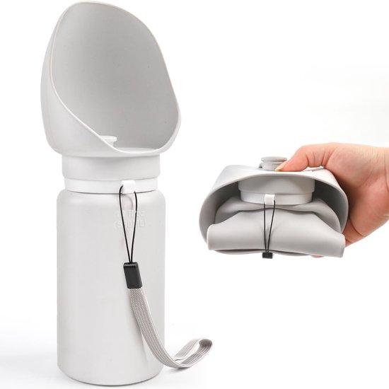 Draagbare Hond Waterfles,2-in-1 Draagbare Dispenser, Lekvrij