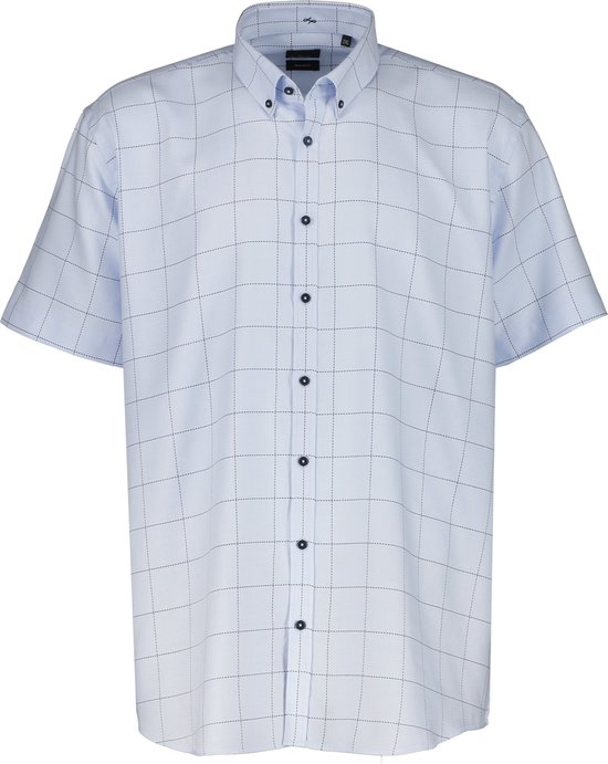 Jac Hensen Overhemd - Regular Fit - Blauw - 5XL Grote Maten