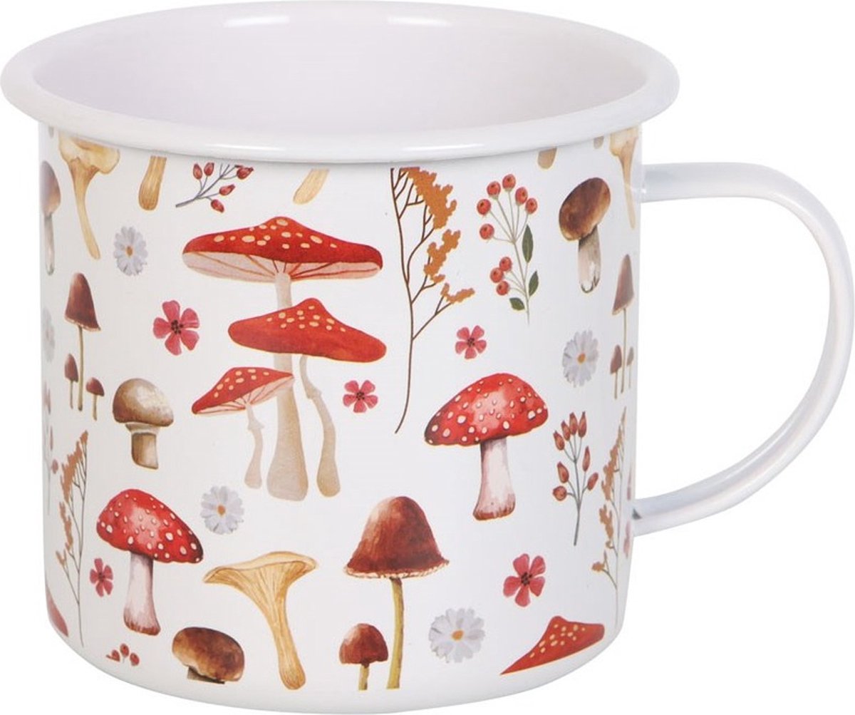 Something Different - All Over Mushroom Print Mok/beker - Multicolours