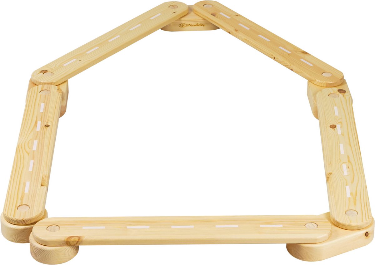 Evenwichtsbalk | balanspad| Dennenhout | Naturel