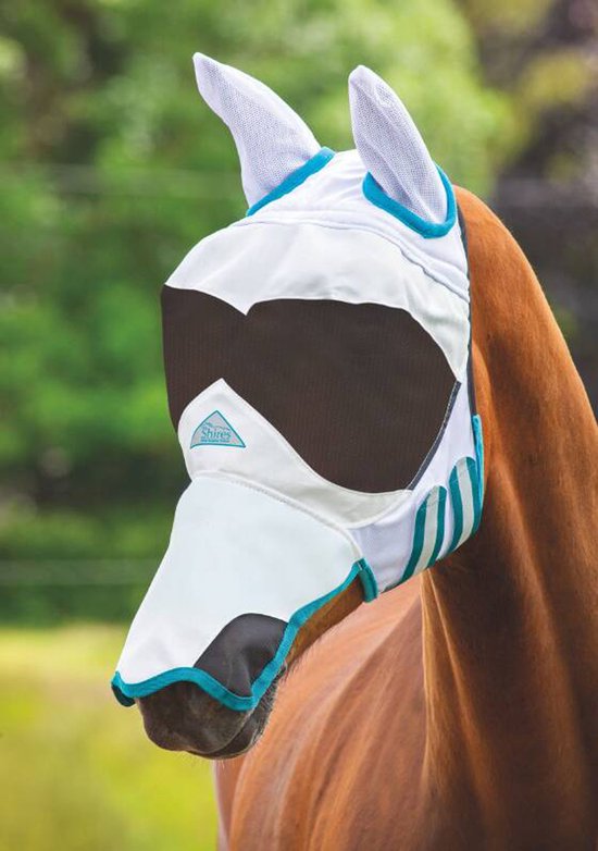 Foto: Shires vliegenmasker ultra pro pony