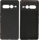 Hoesje Geschikt voor Google Pixel 7 Pro - Fashion Telefoonhoesje Backcover - Siliconen Hoesje - Zwart