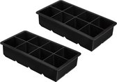 Buxibo IJsblokjes Tray Set - 2 x 4 Vormen - Set van 2