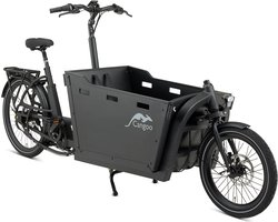 Cangoo | Bakfiets | Bakfiets Cangoo Buzz :: Zwart - Zwart :: 26 inch | Aluminium | Zwart