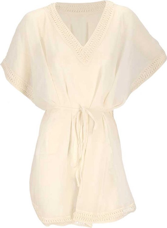 Robe d’été Femmes - Overtop - Offwhite - Taille unique - Robe de plage - Robes d'été Femmes - Robe d’été Femmes Adultes