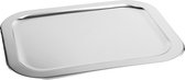 serveerplank ca. 48,5 x 37,5 cm, zilver