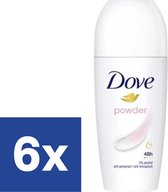Dove Deo Roll-On Powder - 6 x 50 ml
