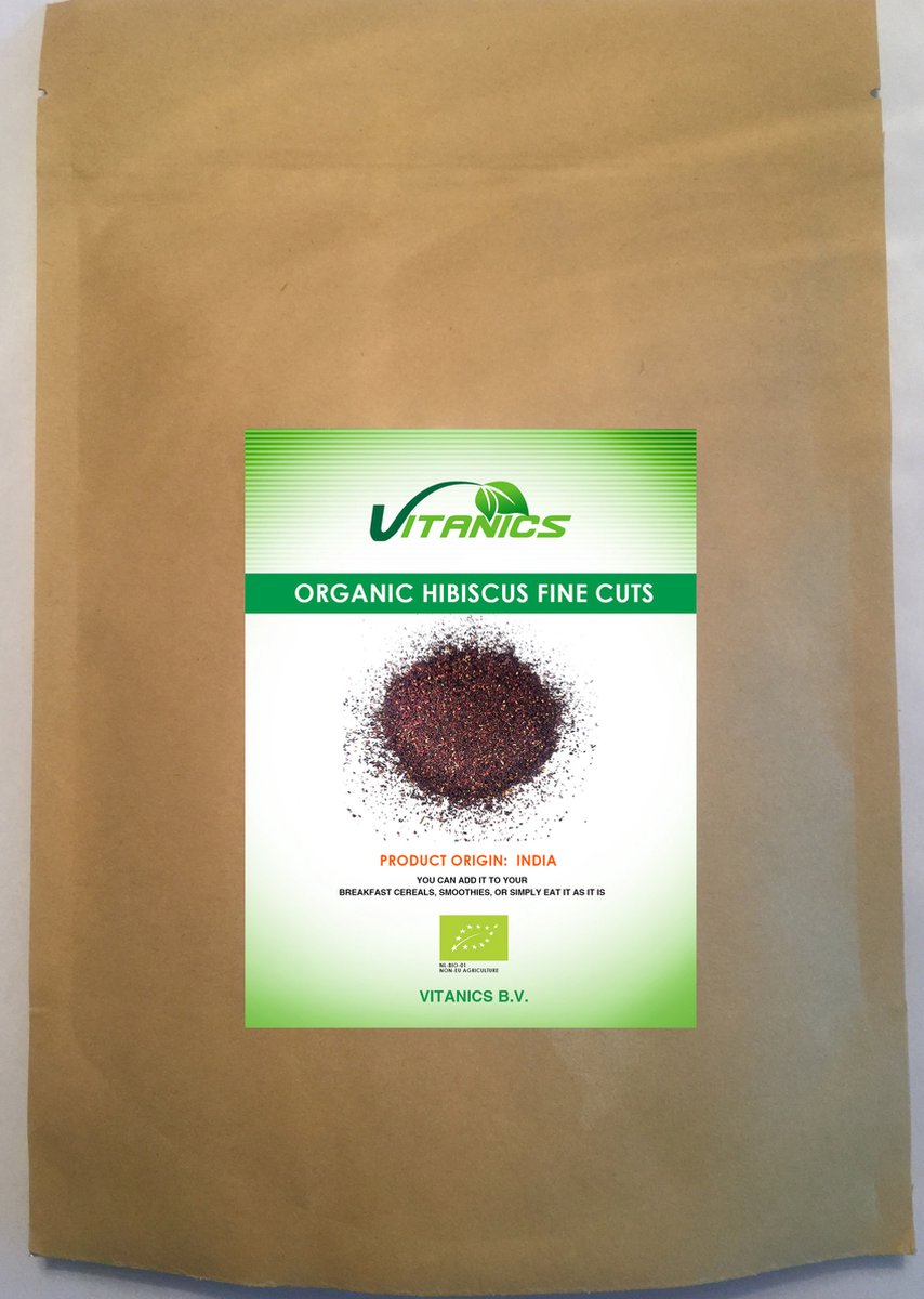 Biologische Hibiscus Fijngesneden 500g