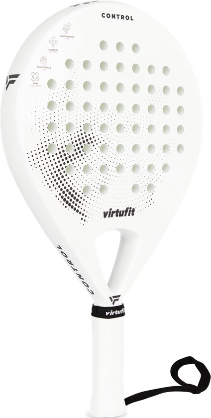 VirtuFit Control Padel Racket - Wit - Zwart