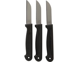 Aardappelschilmesjes KICH - Zwart - Aardappelmesje - Schilmes - Set van 3