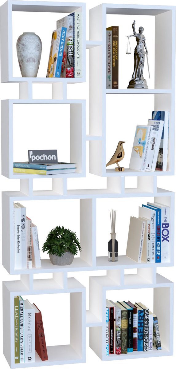 Pochon - Boekenkast Rail - Wit - 24x79x167
