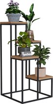 Pochon Home - Table à plantes - 4 Plantes - Métal - Support à plantes - Meuble à échelle - Support à plantes - Table à plantes pour l'intérieur - 67x34x34