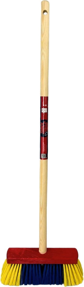 Goedkoopste Synx Tools Kinderbezem Geel/blauw - Bezems - Buitenspeelgoed / Speelgoed - tuinierspeelgoed - Schepjes - Kinderen - Totale lengte 76cm