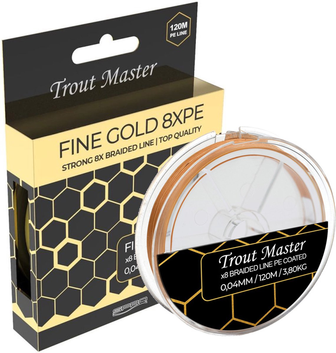 Trout Master - Lijn Gevlochten Fine Gold X8 PE 120m - SPRO