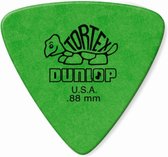 Dunlop Tortex Triangle plektrums 0,88 6er Set, groen - Plectrum set