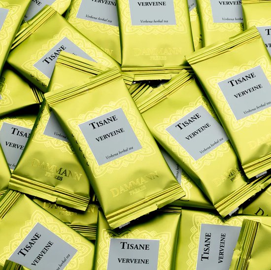 Dammann - Verveine - family pack 20 verpakte thee zakjes - Verbena zonder cafeïne - composteerbare theebuiltjes