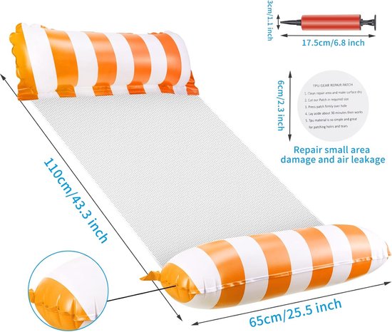 Happy People 78013 box-boxmatras, PVC met microvezelcoating, rood/blauw, ca.192x60x15 cm