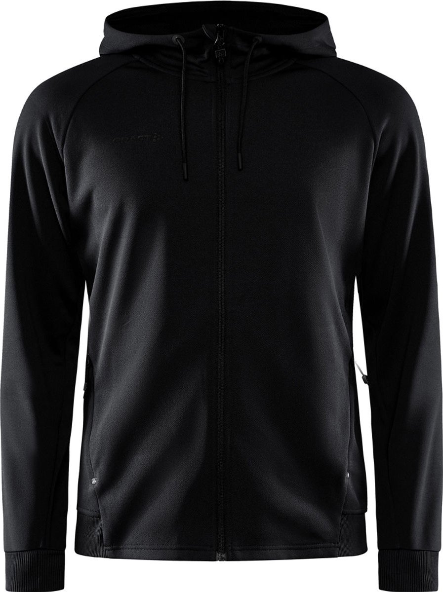 Craft Unify Jas Met Kap Heren - Zwart | Maat: 3XL