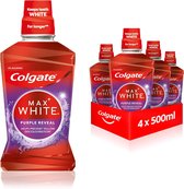 Colgate-Mondwater-Max White Purple- 4 x 500ml