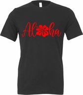 AlohaRed.... Dark Grey Unisex katoenen T-shirt M