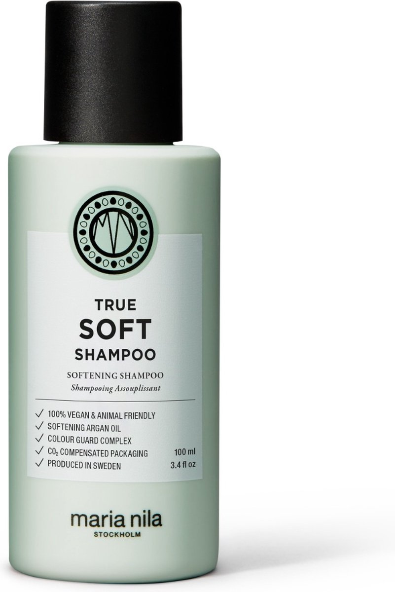 Maria Nila True Soft- Voedende shampoo met arganolie - Voor droog en beschadigd haar 100ML