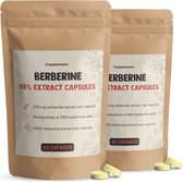 Combipack Berberine 2x 60 Comprimés - Avantage de réduction de 10% - 98% Extrait de Berbérine - 500 MG par comprimé - Geen 100 mg mais 500 mg - Supplément - Superaliment - Gélules - HCL - Cupplement