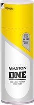 Maston ONE - spuitlak - zijdeglans - koolzaadgeel (RAL 1021) - 400 ml