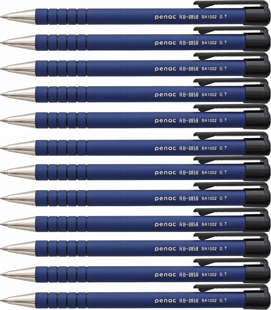Penac Balpen - RB-085 - 12-pack - Blauw - 0.7mm - Blauwe inkt