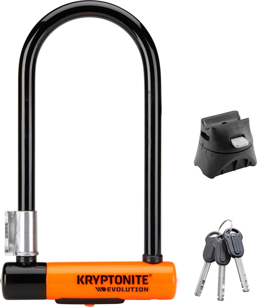 Kryptonite Evolution Beugelslot – ART-3 Slot – Stalen Beugelslot Elektrische Fiets en Scooter – 22,9x10,2 cm – Zwart
