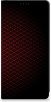 Telefoonhoesje met foto Geschikt voor OnePlus 12 Smart Cover Geruit Rood