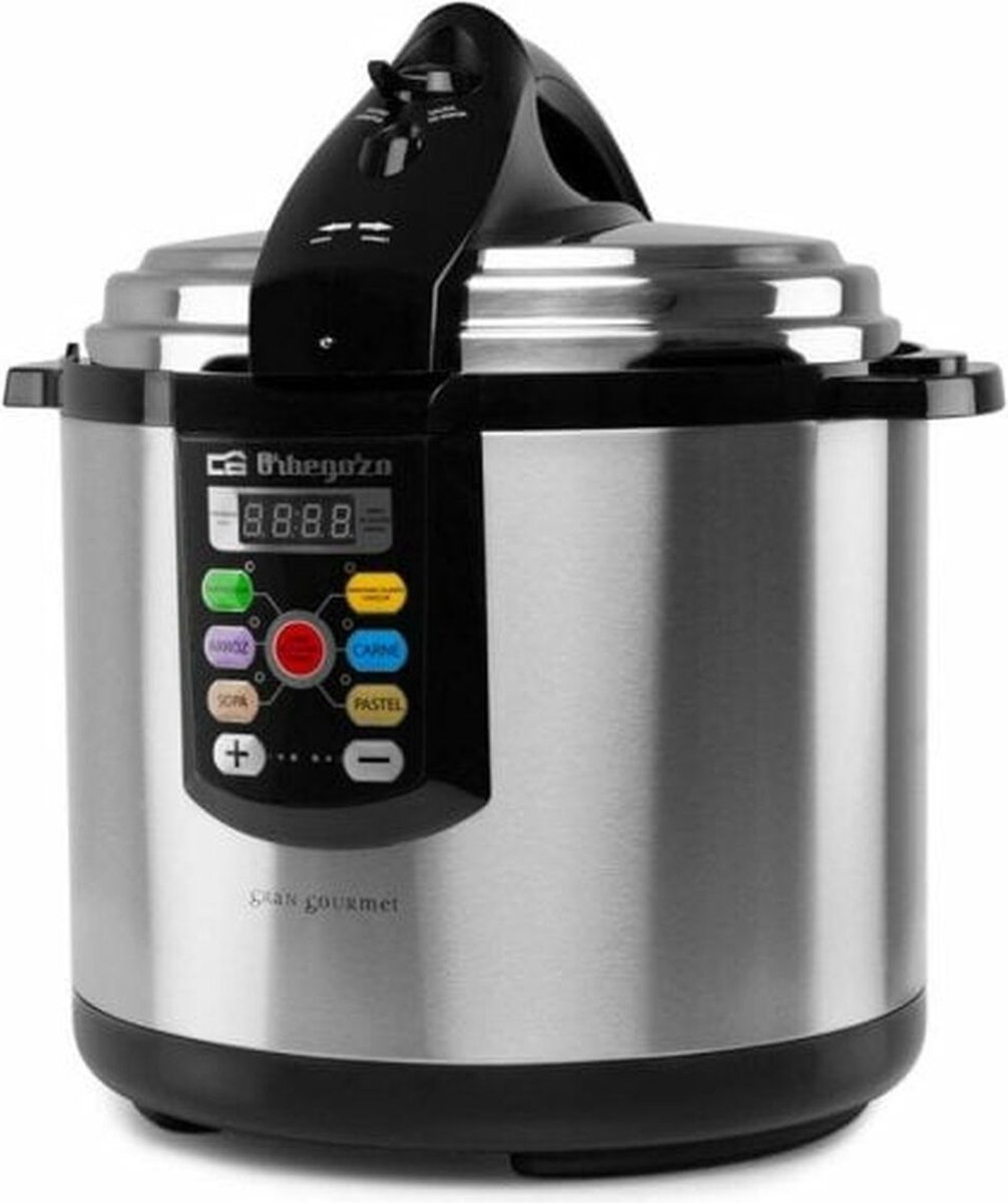 Orbegozo HPE8075 Elektrische Snelkookpan - 8L - 1400W - Met LCD-display & Stoomfunctie - Regelbare Temperatuur