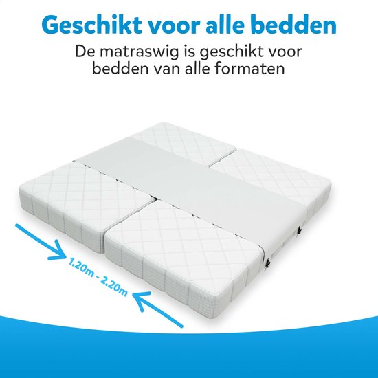 Matraswig - Matrasbinder - Liefdesbrug - Met band - Bedbinder - Geschikt voor ieder bed