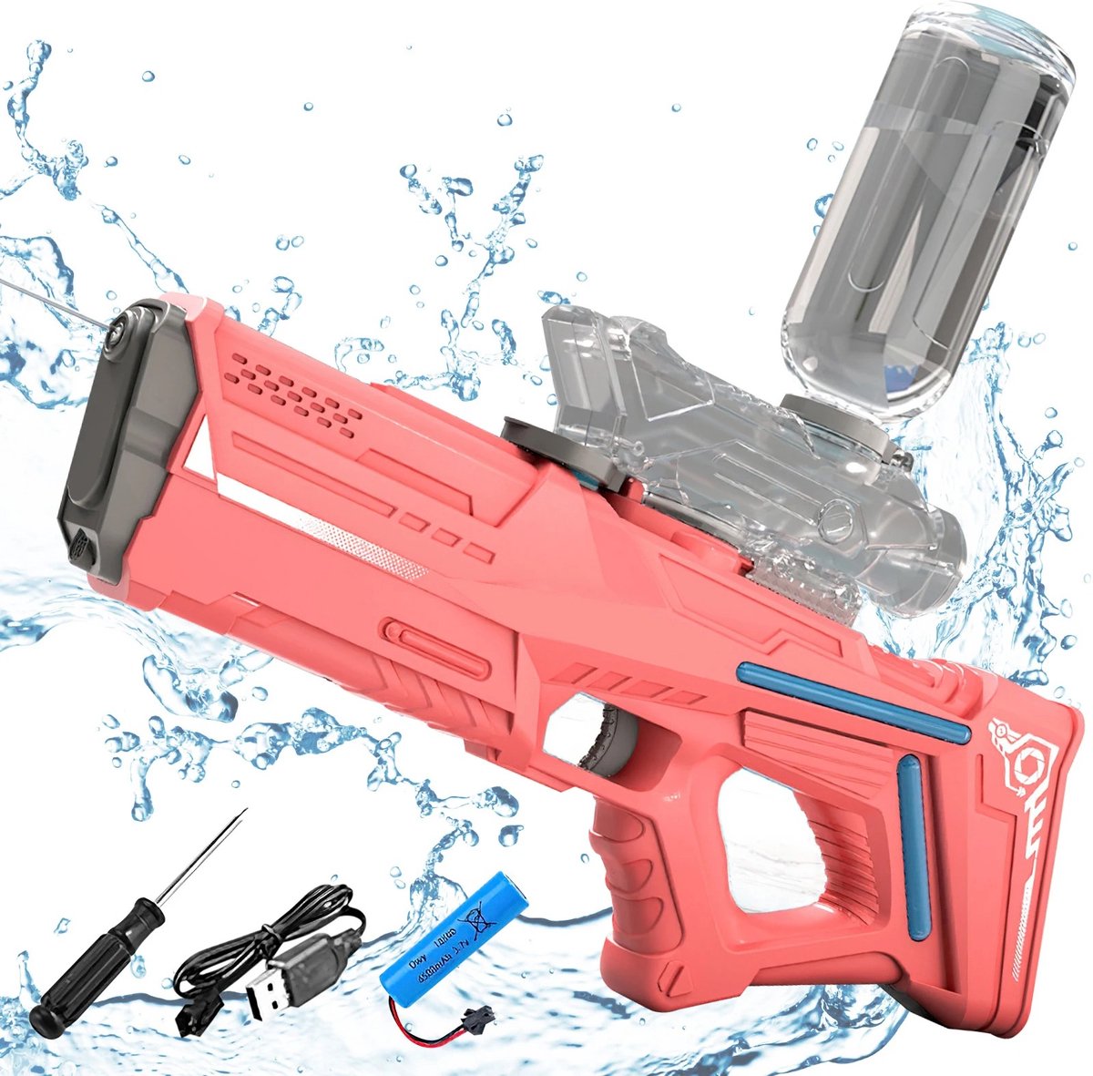 NewWave® - Elektrisch Speelgoed Waterpistool - Sterkste Op De Markt - Dubbel Water Resevoir - 43cm - Shoots Up To 50 Feet