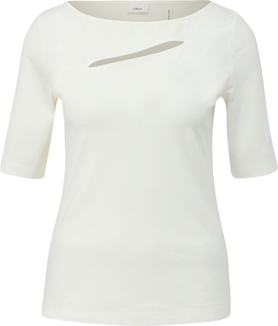 Black Label Women-T-shirt--0200 WHITE-Maat 40