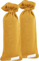 Meyco Baby Knit Basic kruikenzak - 2-pack - honey gold