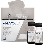 Amacx Beet Shot - Bietenshot - Beet-it - 500mg nitraat - NZVT Gekeurd - 12x 60ml shots