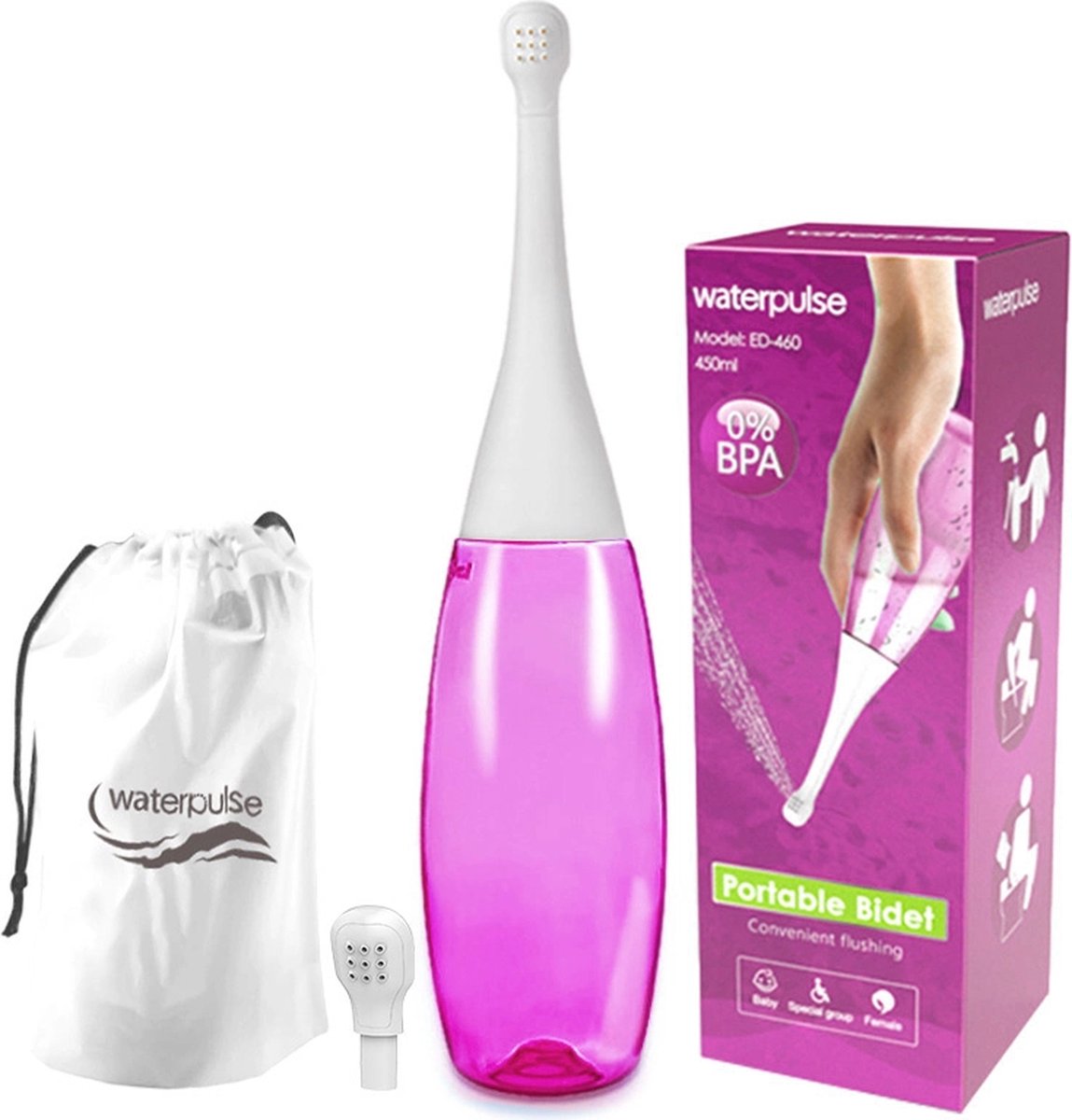Goedkoopste Rose Waterpulse - Vaginale douche - Geschikt voor inwendig en uitwendig gebruik - Bidet