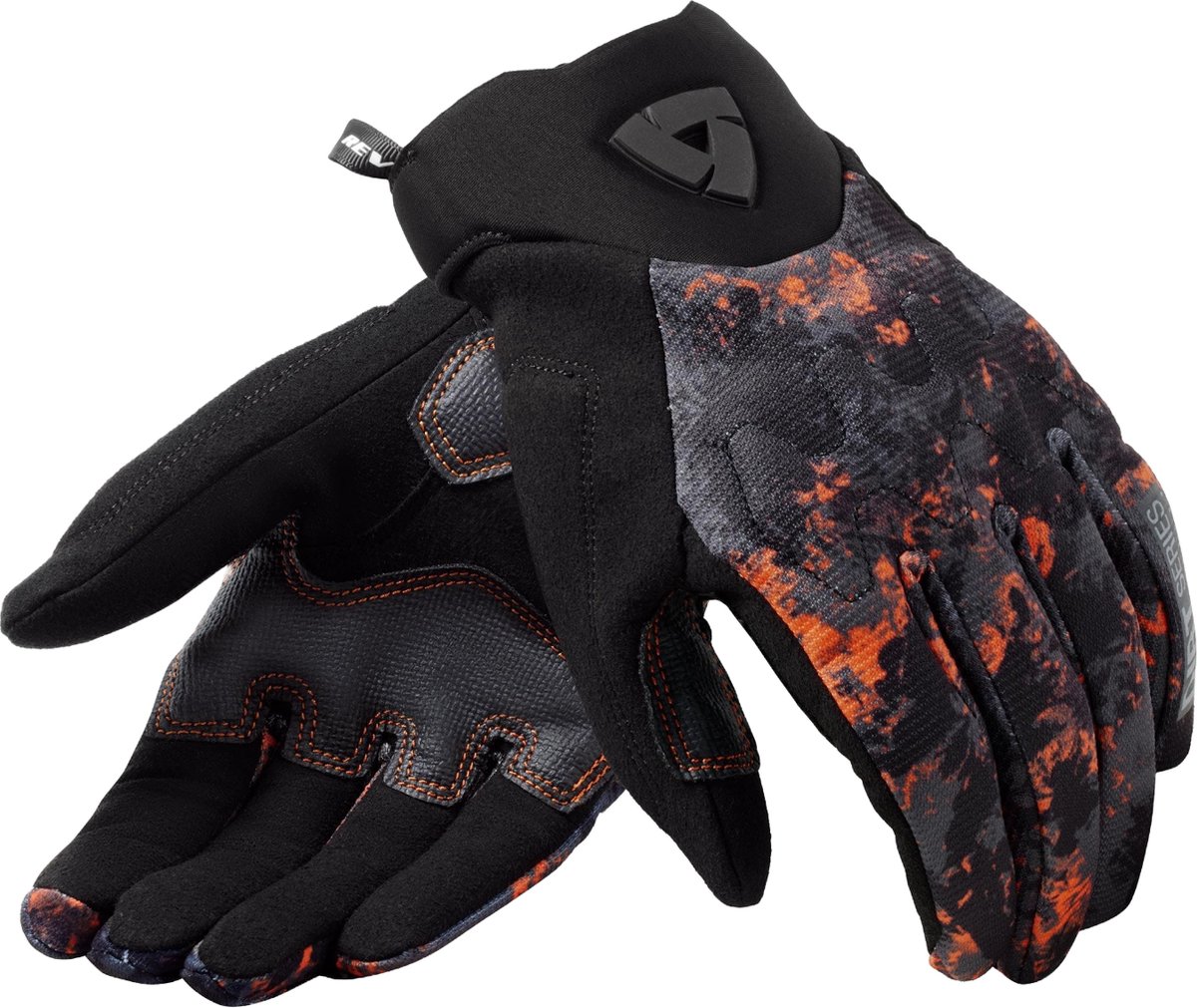 Rev'it! Gloves Continent WB Black Orange 2XL - Maat 2XL - Handschoen
