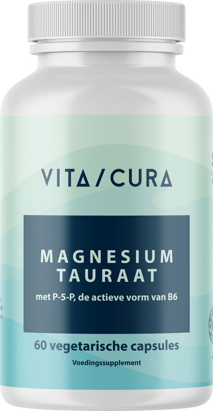 VitaCura® Magnesium Tauraat +B6 - 60 vegetarische capsules