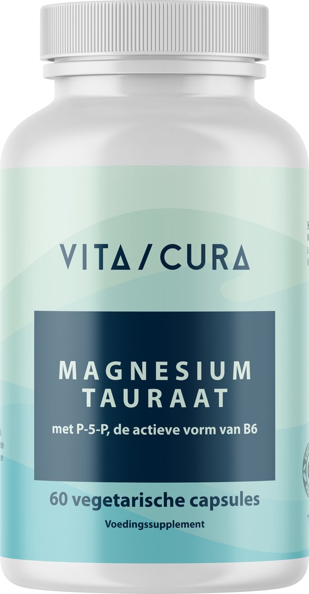 Goedkoopste VitaCura® Magnesium Tauraat B6 - 60 vegetarische capsules