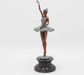 brons beeld - Ballerina - bronzartes - 31 cm hoog