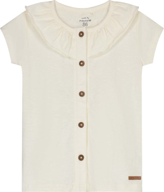Prénatal peuter T-shirt - Meisjes - Dark Off-White - Maat 86