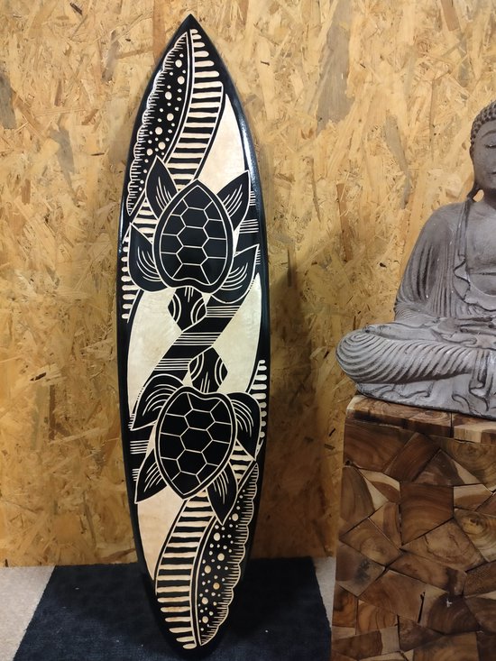 Double Turtle - Surfplank Surfboard - Decoratie - 100 cm