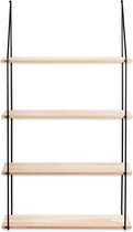 Lifa Living Wandrek - Industrieel - Rechthoek - Ijzer en MDF hout - 4 planken