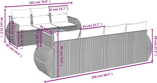 vidaXL-8-delige-Loungeset-met-kussens-poly-rattan-beige