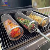 NormadicLife® - Grille de barbecue en acier inoxydable - Grille de gril - Grille de BBQ - Barbecue de camping BBQ - Feu de camp