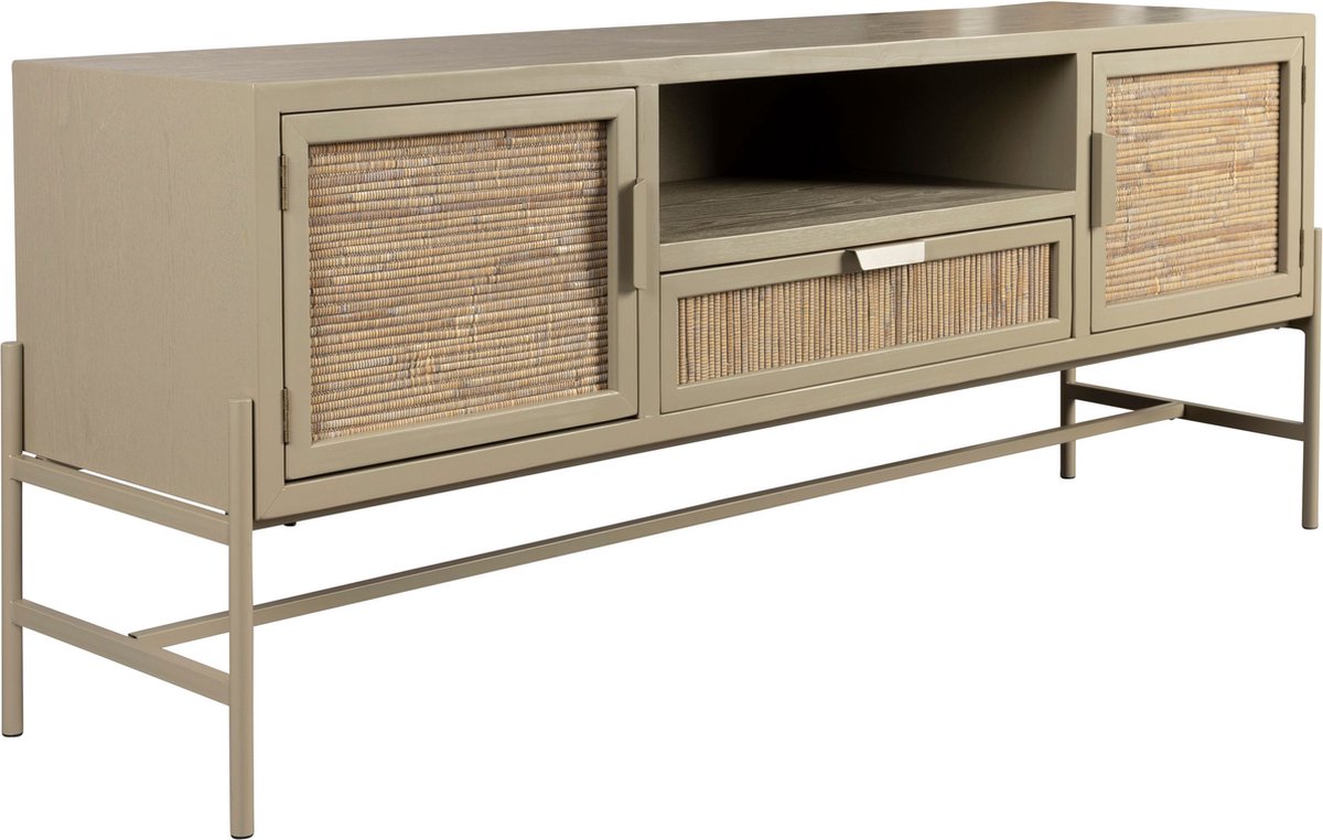 Dutchbone Yasu Dressoir Hout/ Metaal Beige