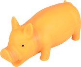 Hondenspeelgoed Latex pig - Oranje - 22 x 8.5 x 10 cm