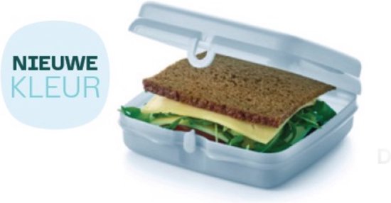 Tupperware sandwichdoos (snackie) lichtblauw